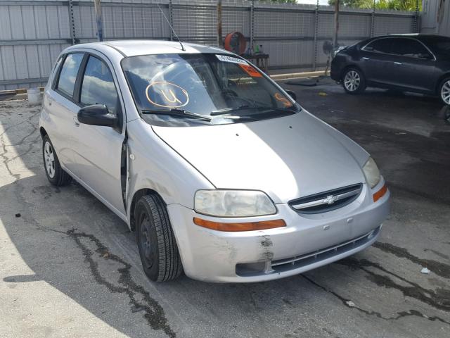 KL1TD66657B768823 - 2007 CHEVROLET AVEO BASE Күміс фото 1