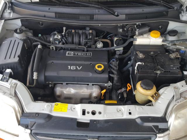 KL1TD66657B768823 - 2007 CHEVROLET AVEO BASE Күміс фото 7