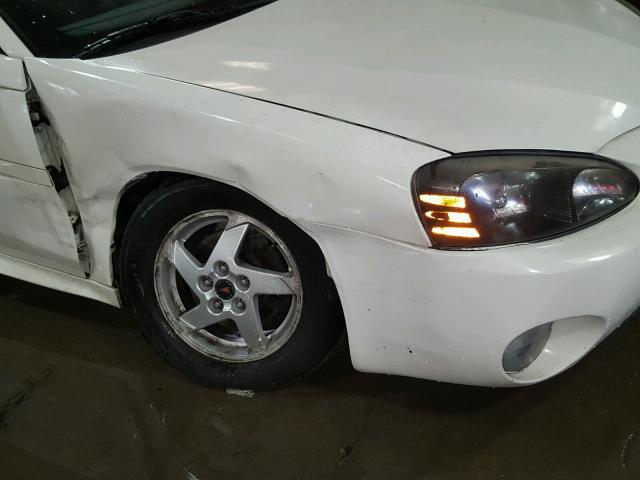 2G2WP522541267179 - 2004 PONTIAC GRAND PRIX WHITE photo 9