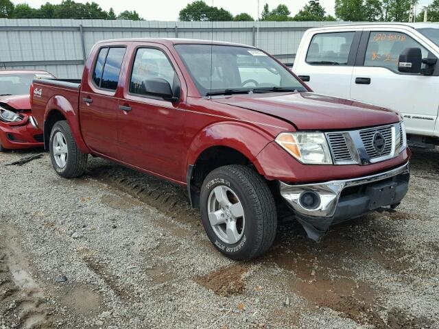 1N6AD07WX7C418848 - 2007 NISSAN FRONTIER C BURGUNDY photo 1