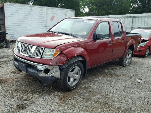 1N6AD07WX7C418848 - 2007 NISSAN FRONTIER C BURGUNDY photo 2