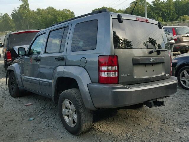 1C4PJMAK1CW116473 - 2012 JEEP LIBERTY SP GRAY photo 3