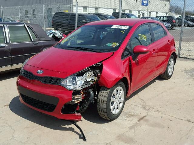 KNADM5A37D6227763 - 2013 KIA RIO LX Կարմիր լուսանկար 2
