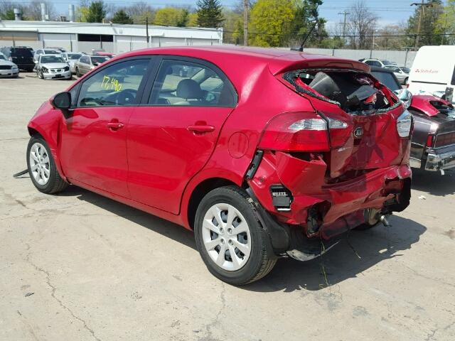 KNADM5A37D6227763 - 2013 KIA RIO LX Կարմիր լուսանկար 3
