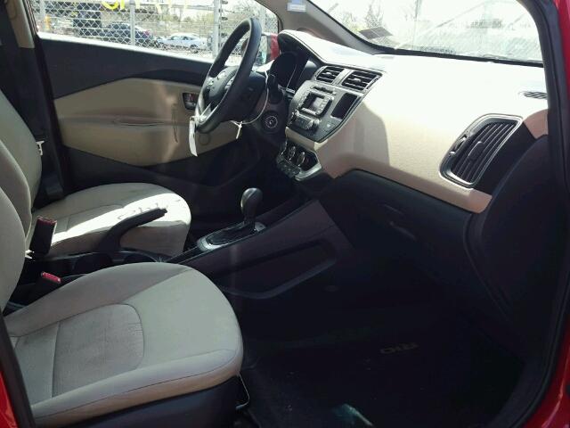 KNADM5A37D6227763 - 2013 KIA RIO LX Կարմիր լուսանկար 5