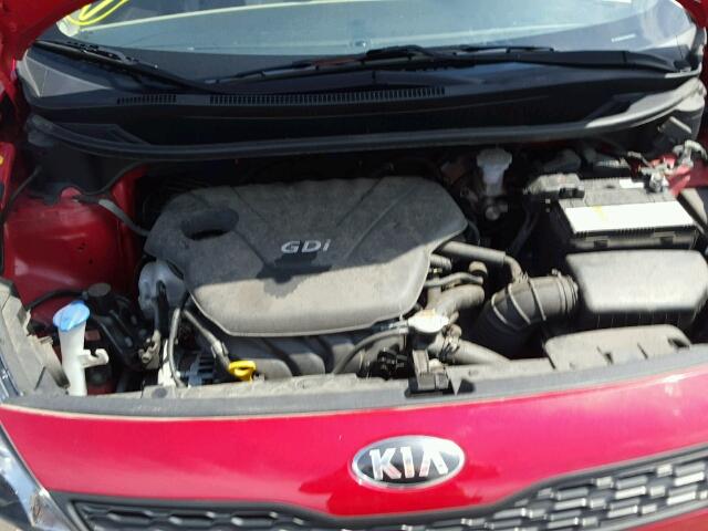 KNADM5A37D6227763 - 2013 KIA RIO LX Կարմիր լուսանկար 7
