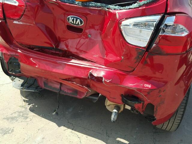 KNADM5A37D6227763 - 2013 KIA RIO LX Կարմիր լուսանկար 9