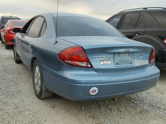 1FAFP56UX7A174715 - 2007 FORD TAURUS SEL BLUE photo 3