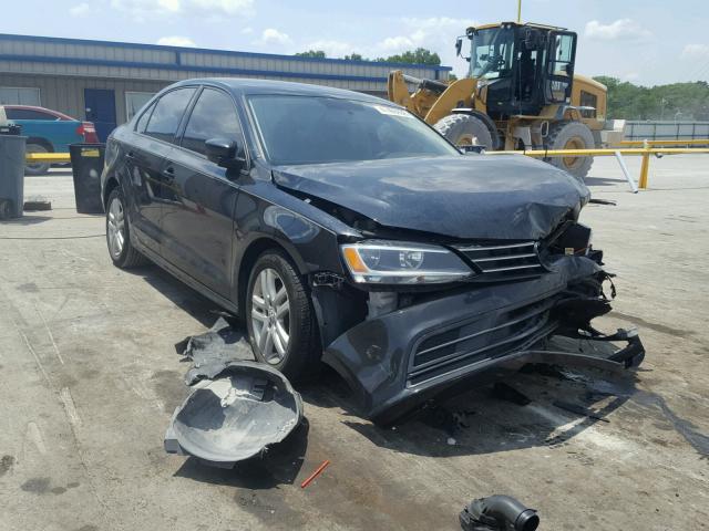 3VW2K7AJ0FM351349 - 2015 VOLKSWAGEN JETTA BASE BLACK photo 1