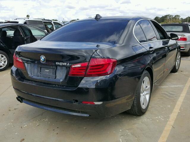 WBAXH5C5XCDW07352 - 2012 BMW 528 BLACK photo 4