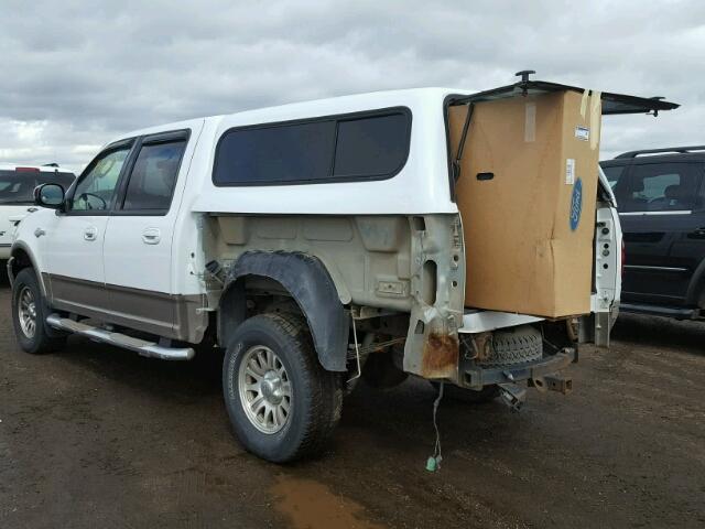 1FTRW08L03KC30585 - 2003 FORD F150 WHITE photo 3