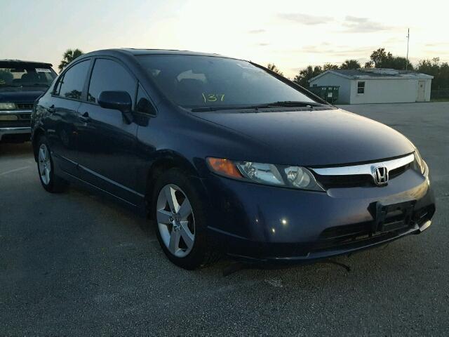 1HGFA16866L069861 - 2006 HONDA CIVIC EX BLUE photo 1