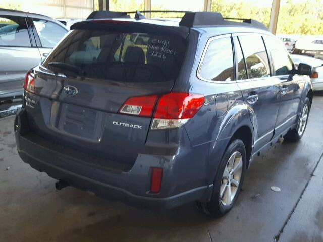 4S4BRCLC2E3311226 - 2014 SUBARU OUTBACK GRAY photo 4