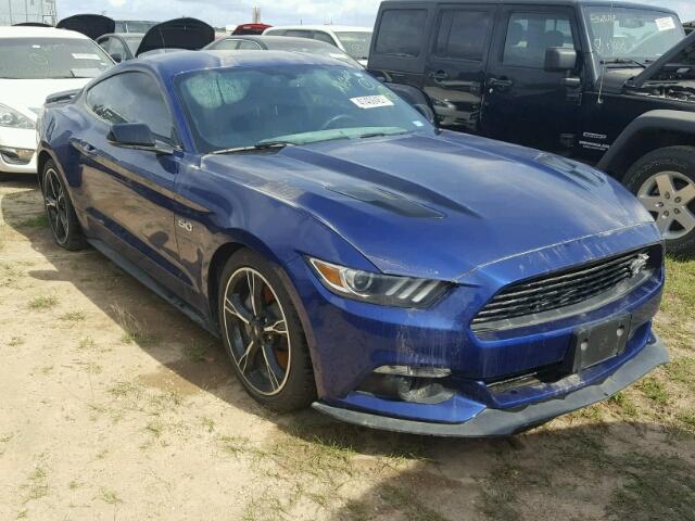 1FA6P8CF6G5202137 - 2016 FORD MUSTANG GT BLUE photo 1