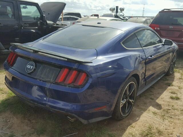 1FA6P8CF6G5202137 - 2016 FORD MUSTANG GT BLUE photo 4