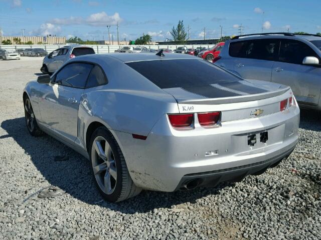 2G1FK1EJ9C9103691 - 2012 CHEVROLET CAMARO 2SS SILVER photo 3