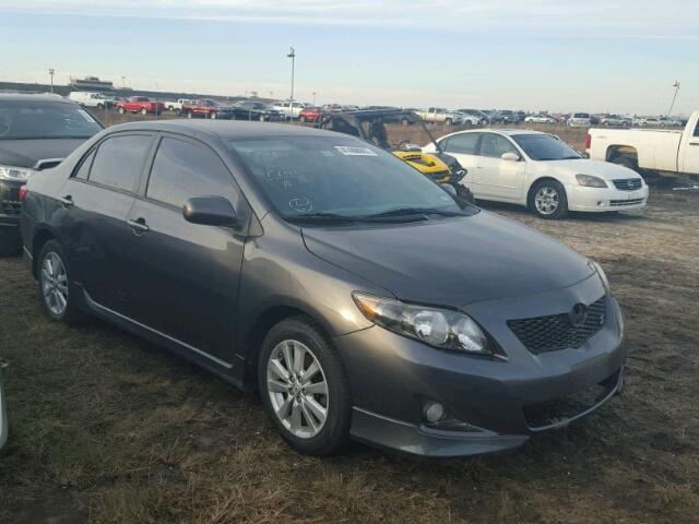 1NXBU4EE5AZ212293 - 2010 TOYOTA COROLLA GRAY photo 1