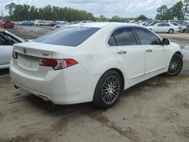 JH4CU26609C019019 - 2009 ACURA TSX WHITE photo 4