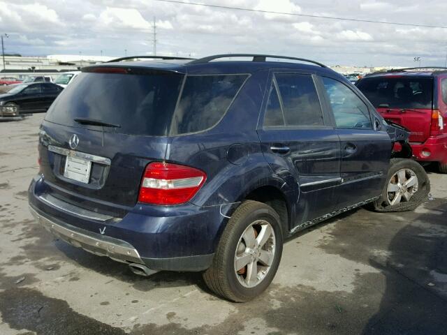 4JGBB75E06A030257 - 2006 MERCEDES-BENZ ML BLUE photo 4