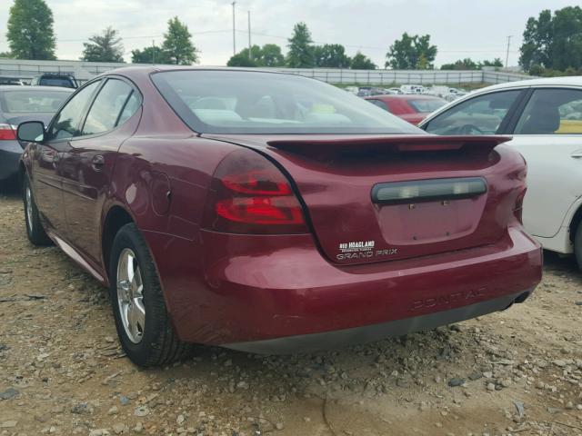 2G2WP522151136378 - 2005 PONTIAC GRAND PRIX Tünd qırmızı foto 3