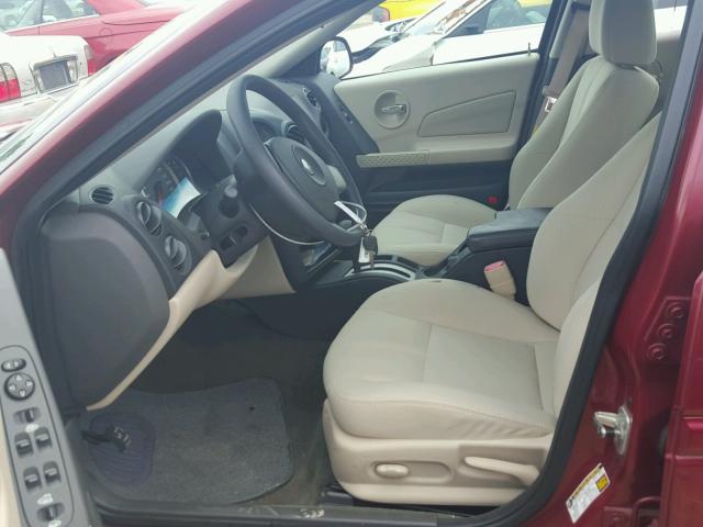 2G2WP522151136378 - 2005 PONTIAC GRAND PRIX Tünd qırmızı foto 5