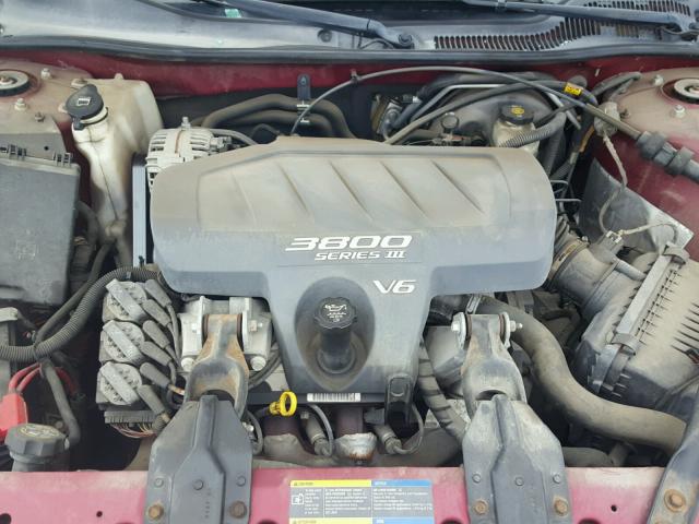 2G2WP522151136378 - 2005 PONTIAC GRAND PRIX Tünd qırmızı foto 7