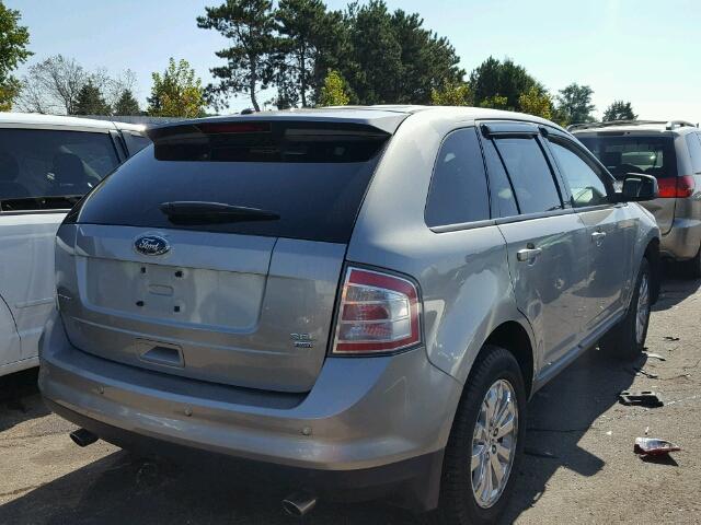 2FMDK48C38BA99601 - 2008 FORD EDGE GRAY photo 4