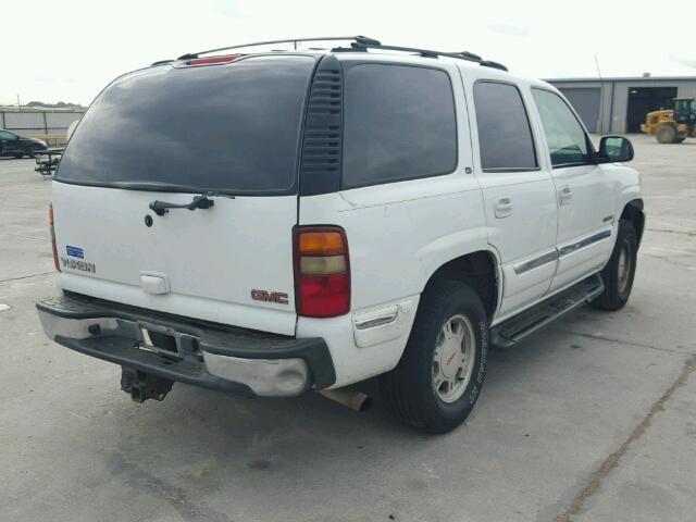 1GKEK13Z22J177098 - 2002 GMC YUKON WHITE photo 4