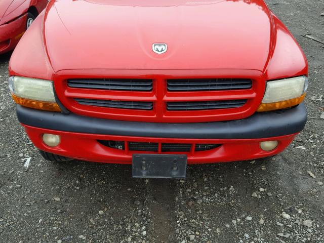 1B7GG32X02S514606 - 2002 DODGE DAKOTA SPO RED photo 7