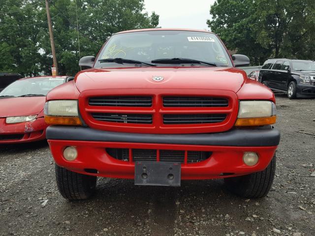 1B7GG32X02S514606 - 2002 DODGE DAKOTA SPO RED photo 9