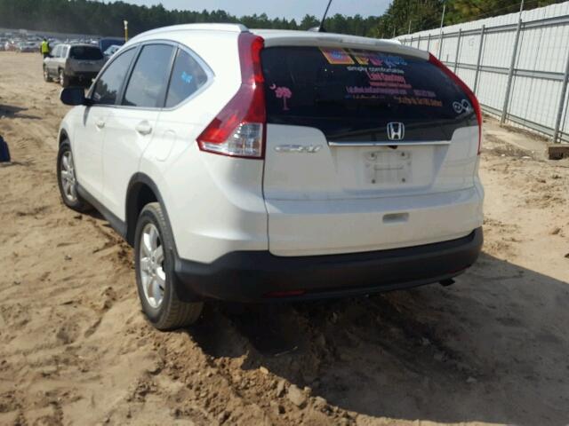 5J6RM3H76DL005135 - 2013 HONDA CR-V WHITE photo 3