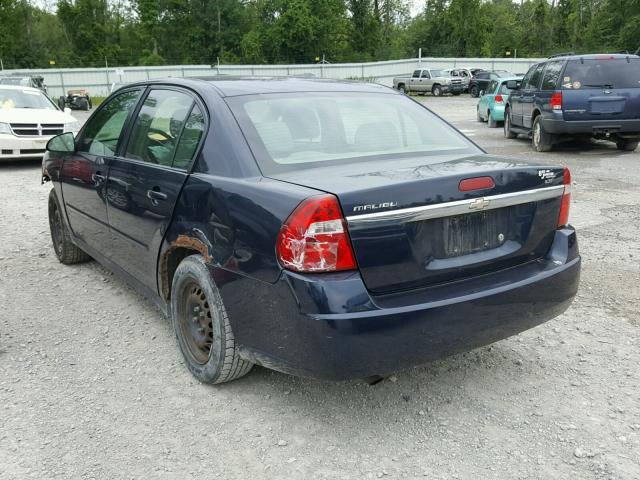 1G1ZS58F07F184301 - 2007 CHEVROLET MALIBU LS Көк фото 3
