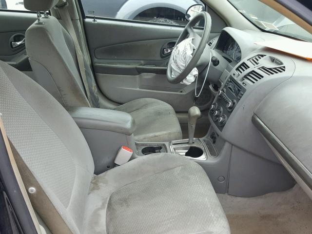 1G1ZS58F07F184301 - 2007 CHEVROLET MALIBU LS Көк фото 5