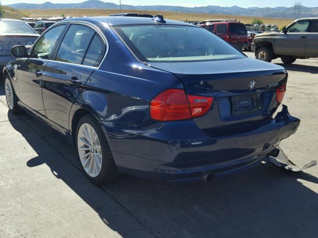 WBAPL5G50BNN23784 - 2011 BMW 335 XI BLUE photo 3