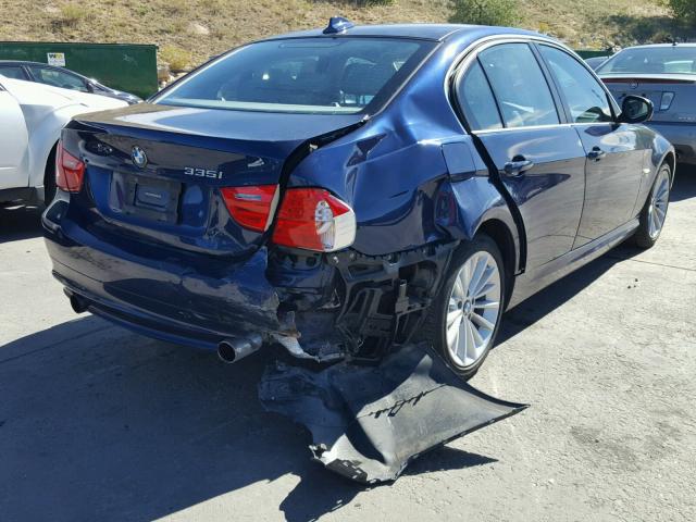 WBAPL5G50BNN23784 - 2011 BMW 335 XI BLUE photo 4