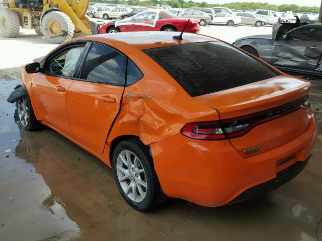 1C3CDFBA6DD171526 - 2013 DODGE DART SXT ORANGE photo 3