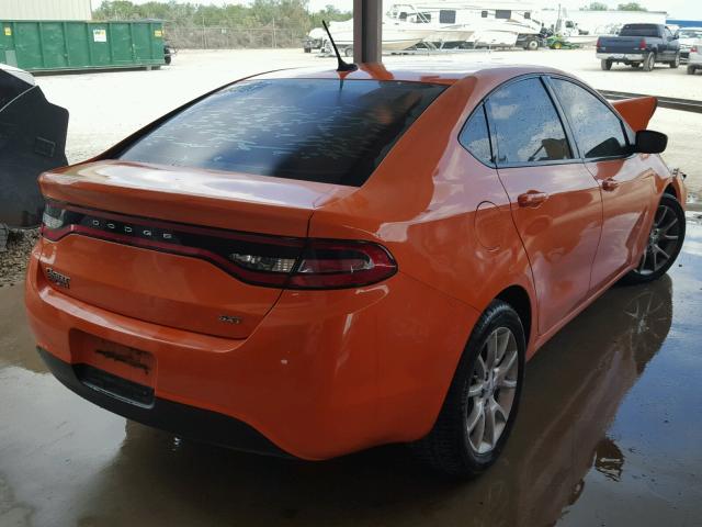 1C3CDFBA6DD171526 - 2013 DODGE DART SXT ORANGE photo 4