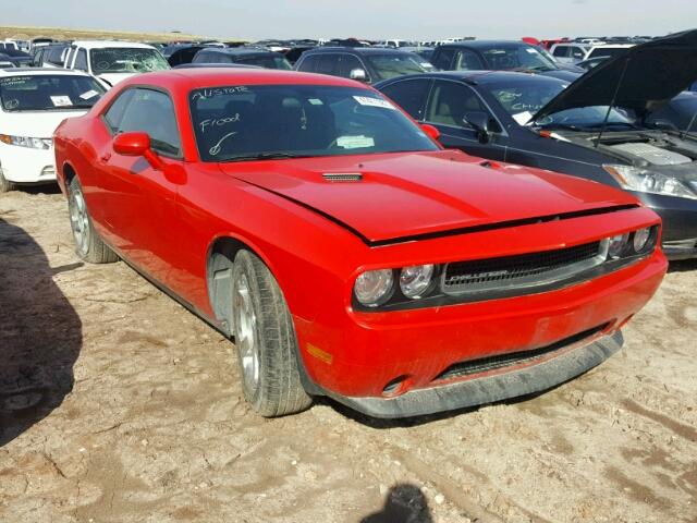 2C3CDYAG4EH242728 - 2014 DODGE CHALLENGER RED photo 1