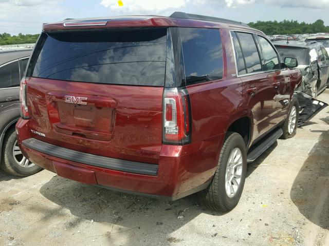 1GKS2BKC1JR274945 - 2018 GMC YUKON SLT RED photo 4