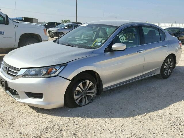 1HGCR2F34EA25365 - 2014 HONDA ACCORD LX GRAY photo 2