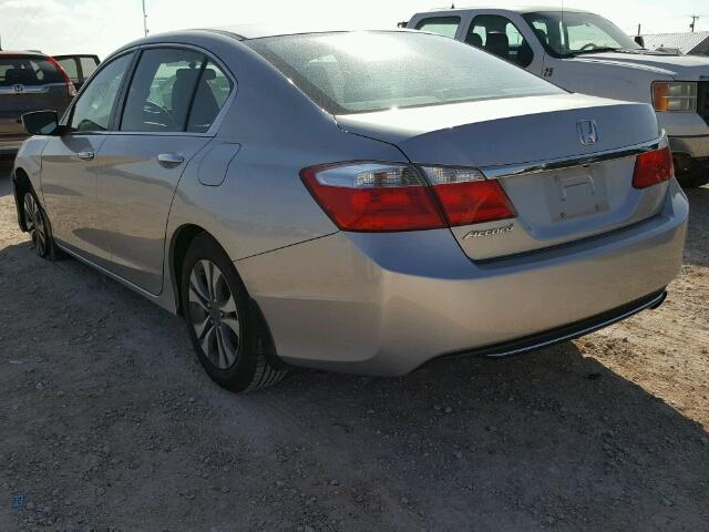 1HGCR2F34EA25365 - 2014 HONDA ACCORD LX GRAY photo 3