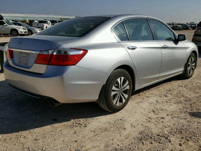 1HGCR2F34EA25365 - 2014 HONDA ACCORD LX GRAY photo 4