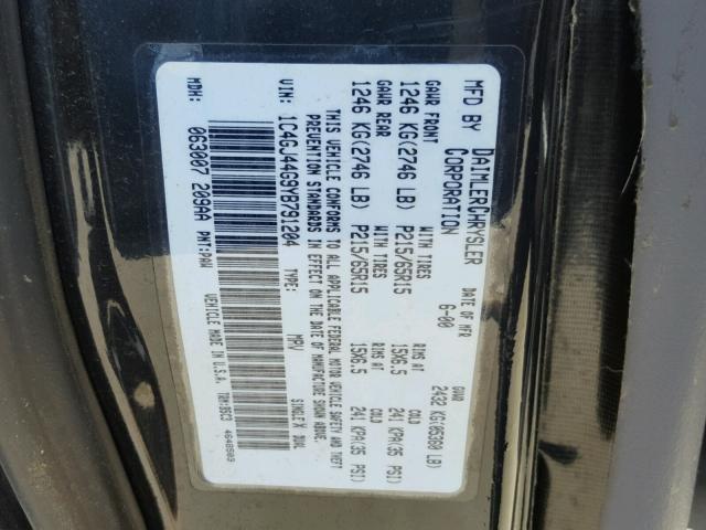 1C4GJ44G9YB791204 - 2000 CHRYSLER GRAND VOYA Qara foto 10