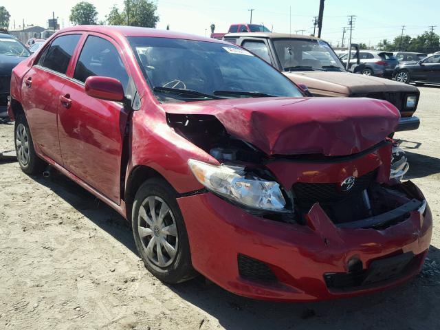 JTDBL40E899078392 - 2009 TOYOTA COROLLA BA RED photo 1