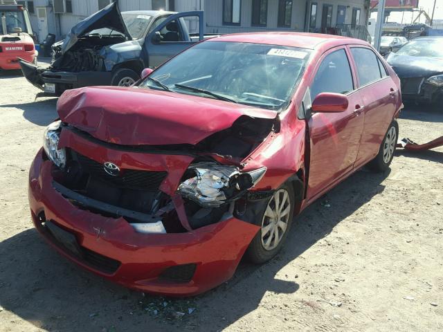 JTDBL40E899078392 - 2009 TOYOTA COROLLA BA RED photo 2