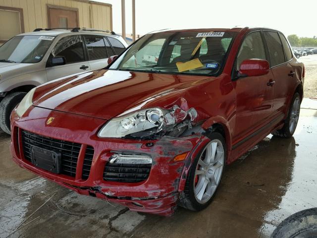 WP1AD29P08LA75357 - 2008 PORSCHE CAYENNE GT RED photo 2