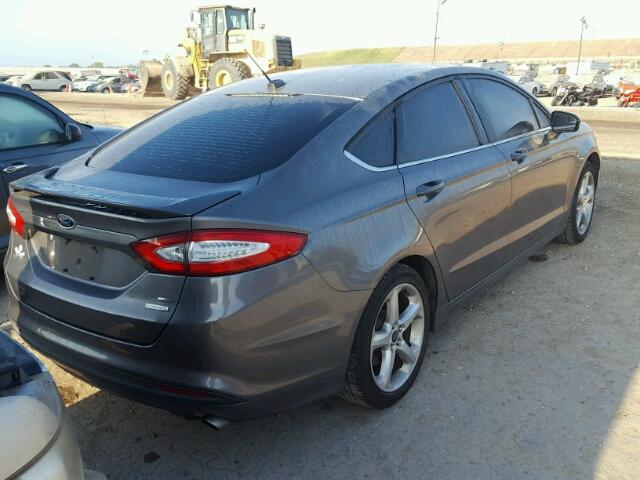 3FA6P0HD9ER286229 - 2014 FORD FUSION BLUE photo 4