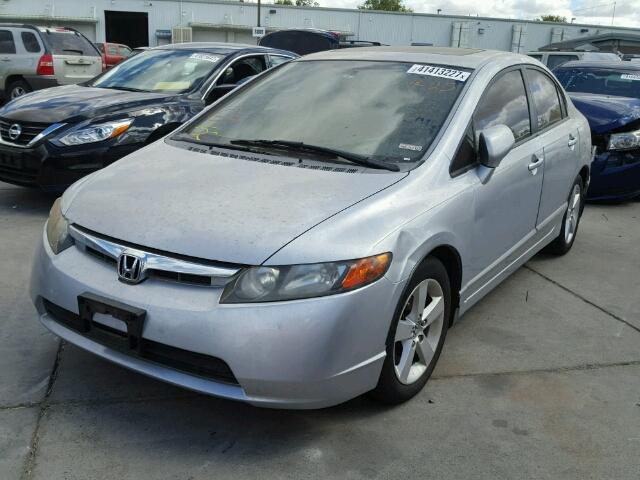 1HGFA16897L074117 - 2007 HONDA CIVIC EX SILVER photo 2