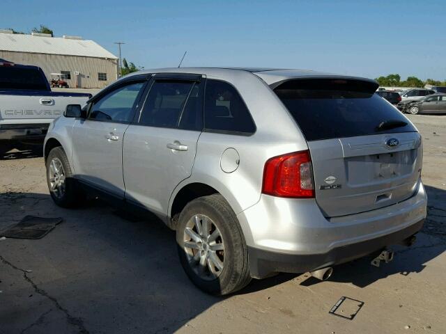 2FMDK3JCXDBA89890 - 2013 FORD EDGE SILVER photo 3