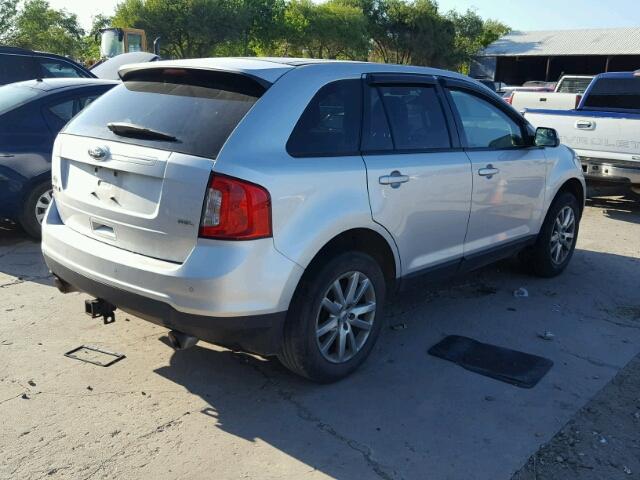 2FMDK3JCXDBA89890 - 2013 FORD EDGE SILVER photo 4